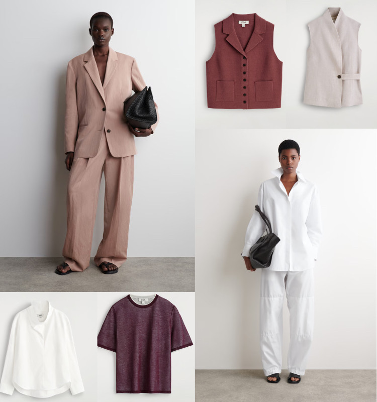 Loving the white/cream, pink, burgundy combo 

 #LTKootd #LTKOver40