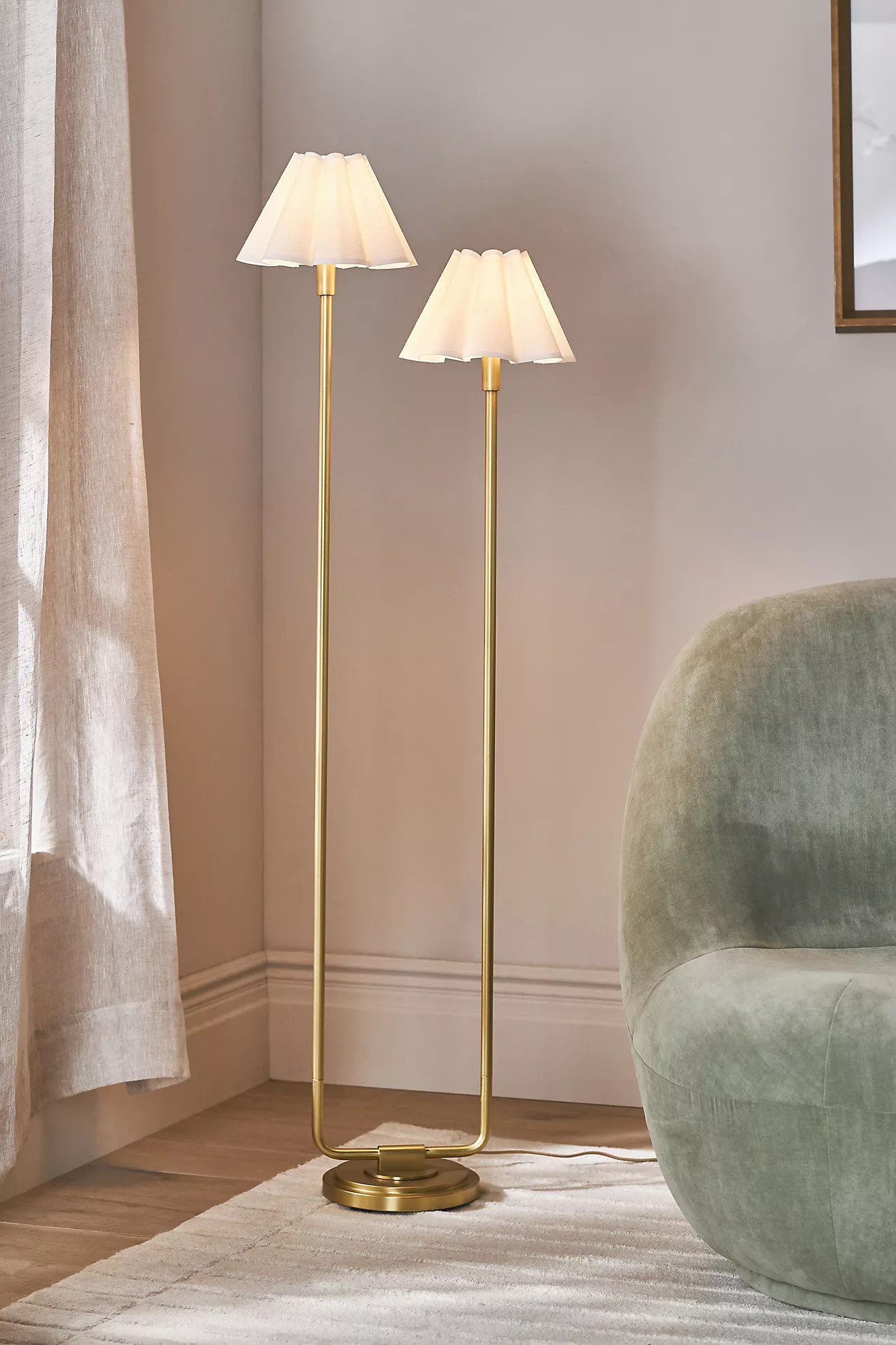 Polly Scalloped Floor Lamp | Anthropologie (US)