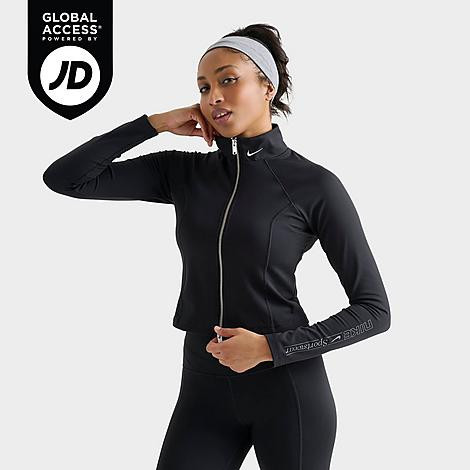 Nike Women's Sportswear Gym Life Full-Zip Jacket in Black Size: Small | Finish Line (US)
