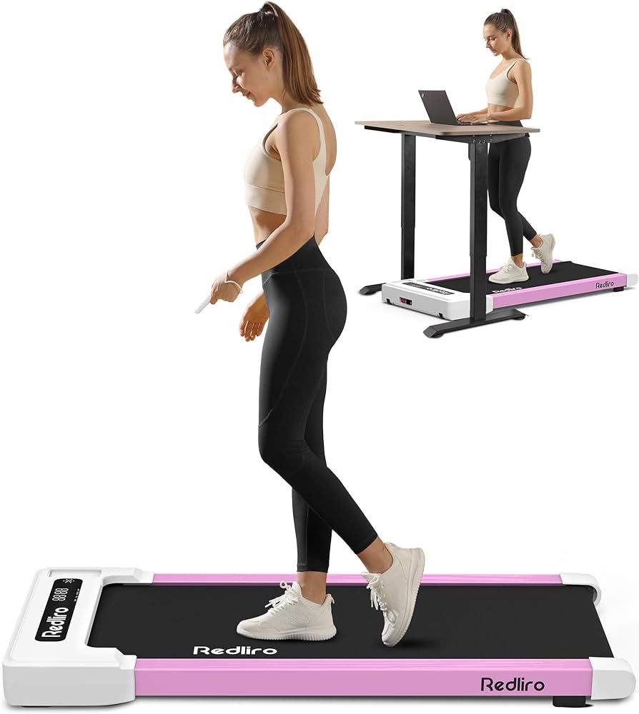 Redliro Walking Pad Treadmill Under Desk, Portable Mini Treadmill with Remote Control, Bluetooth,... | Amazon (US)