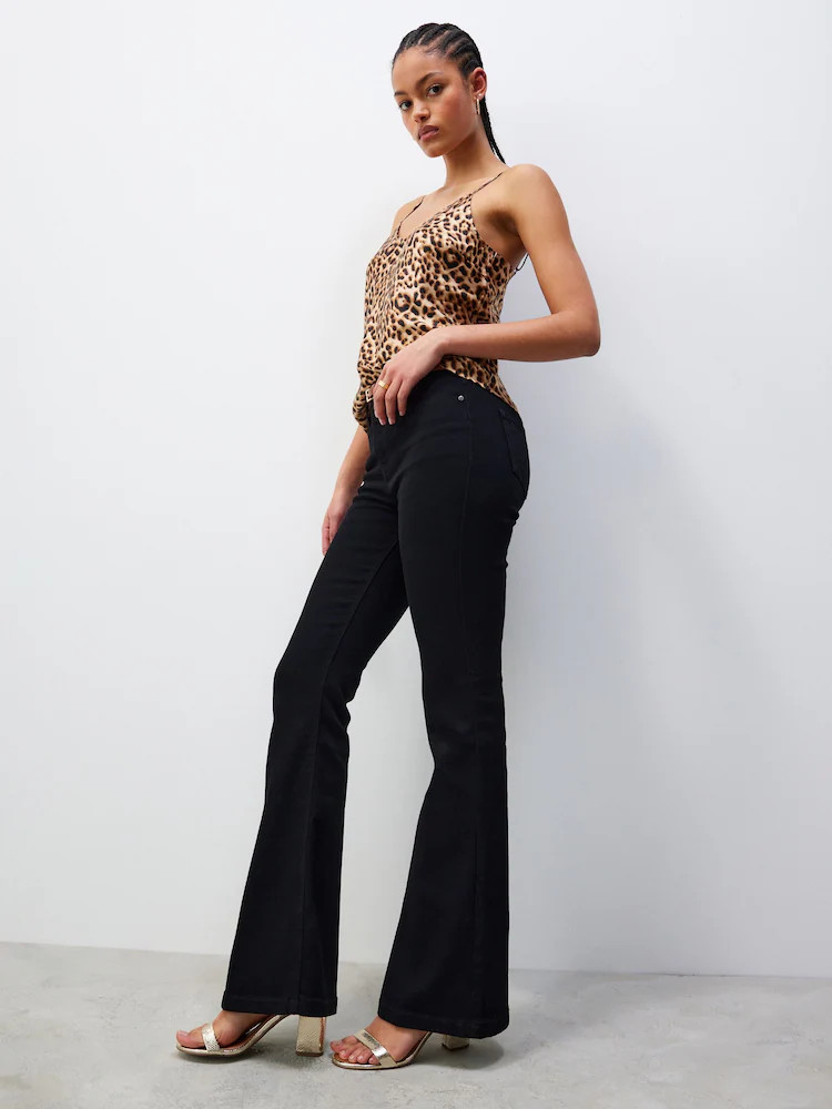 Black Supersoft Flare Jeans | Next EU