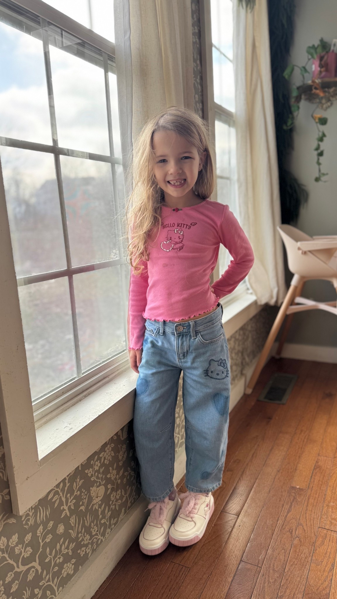 Girls Outfit of the day! Hello kitty and barrel jeans 🥹 30-40% off! 

#LTKootd #LTKFindsUnder50 #LTKKids
