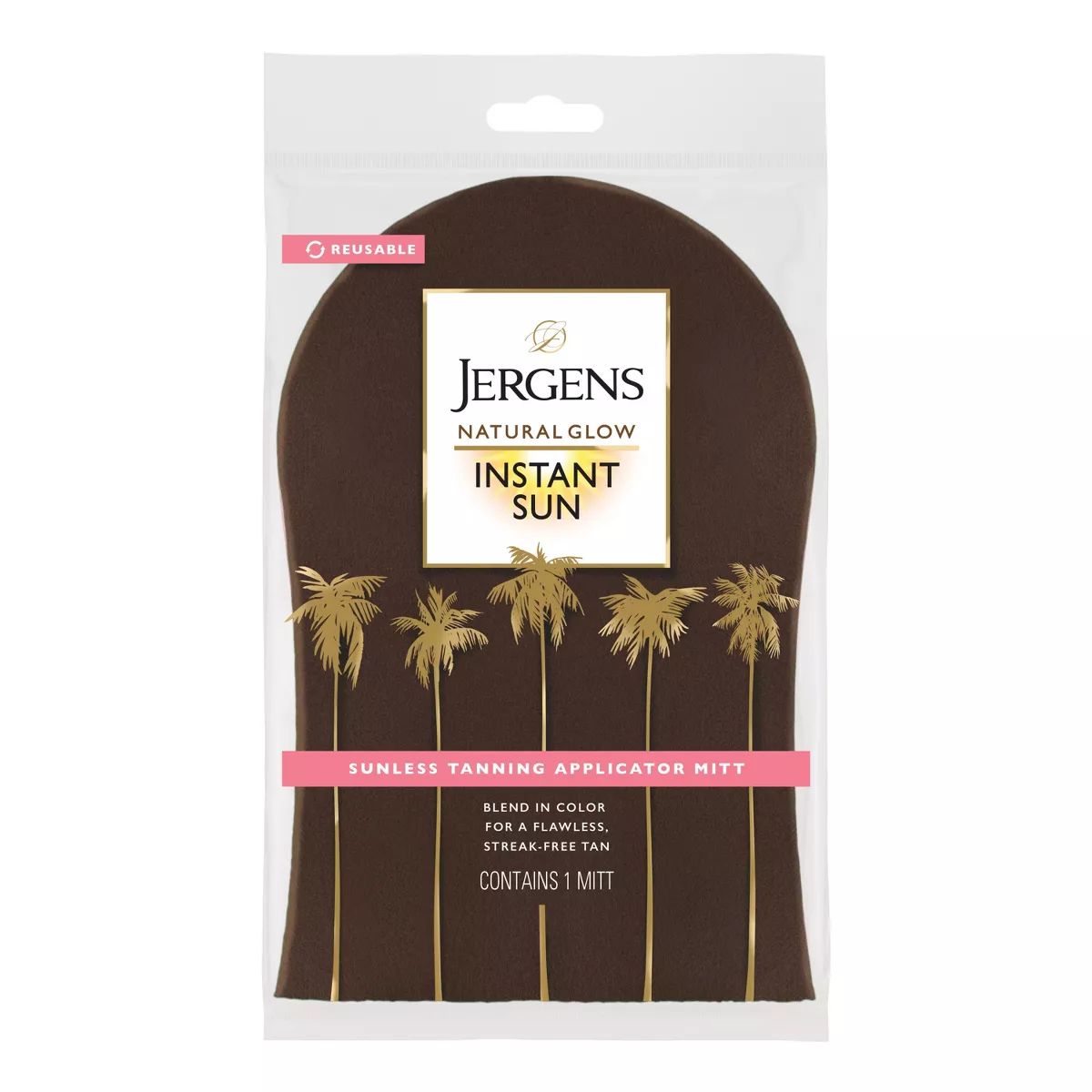 Jergens Natural Glow Instant Sun Application Mitt For Self Tanners, Streak-Free Sunless Tanning G... | Target