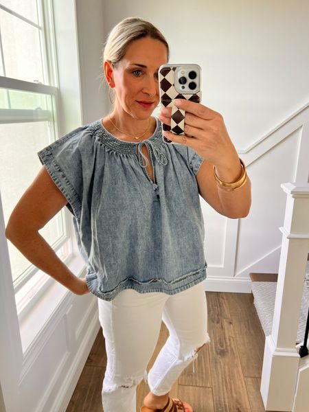 Summer Outfit

Easy denim top from Free people. Runs large, can size down. 

#denim #nashville #tops #freepeople #momstyle #countryconcert



#LTKFestival #LTKstyletip #LTKover40