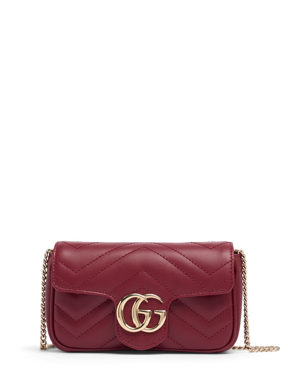 Super Mini Gg Marmont Leather Bag | Luisaviaroma