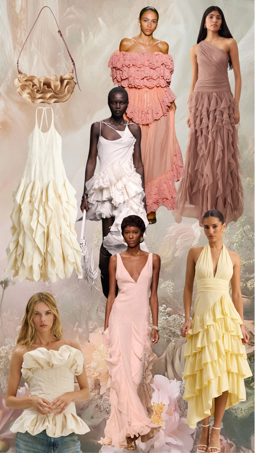 The Romance of Ruffles

Soft ruffles, delicate layers and fluid silhouettes in dreamy shades of blush, cream and butter yellow. A romantic edit of dresses made for summer weddings, garden parties and every occasion that calls for something a little prettier.

ruffles, ruffledress, romanticstyle, summerdress, occasionwear, weddinggueststyle, gardenpartystyle, blushpink, butteryellow, creamdress, femininestyle, summerstyle, dressedit, fashionedit, outfitinspiration, styleinspo

#LTKsummer #LTKstyletip #LTKdresses