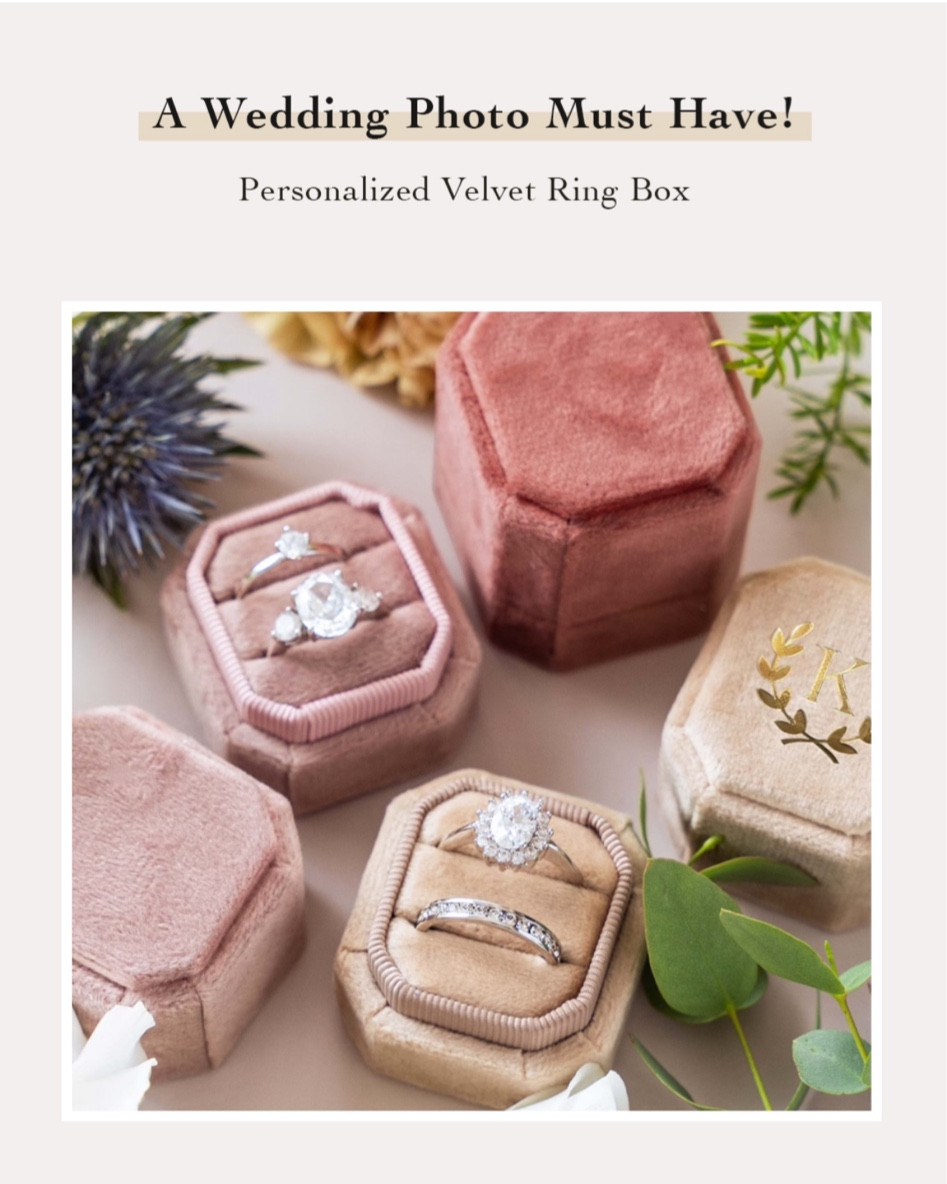 These velvet ring boxes are a great idea to showcase your ring in your wedding photos 💍

#LTKaustralia #LTKunder50 #LTKwedding