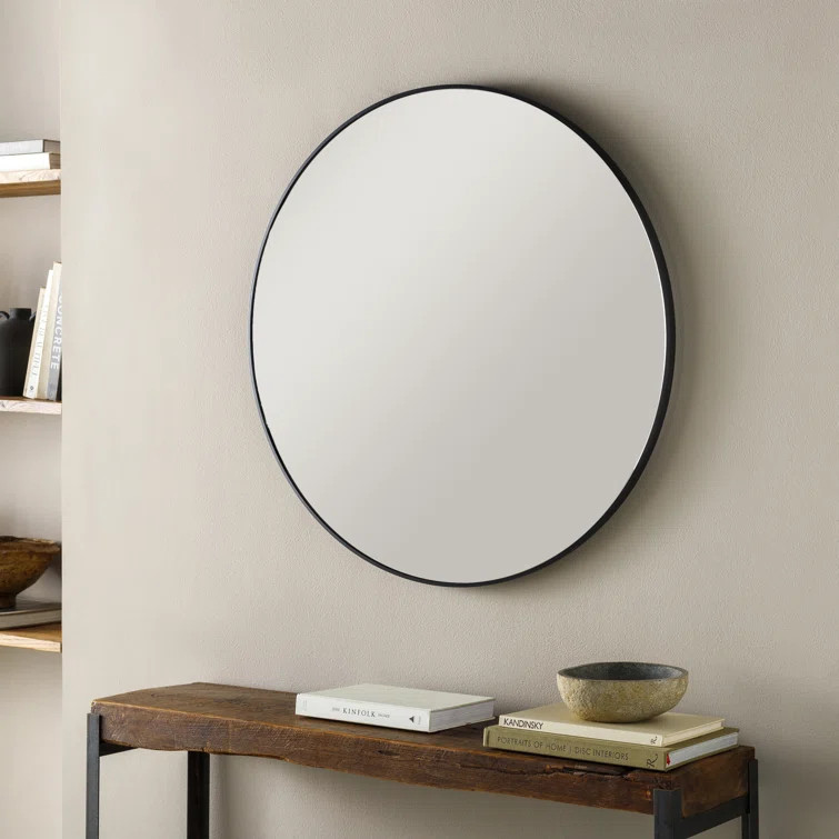 Tamayo Round Metal Mirror | Wayfair North America