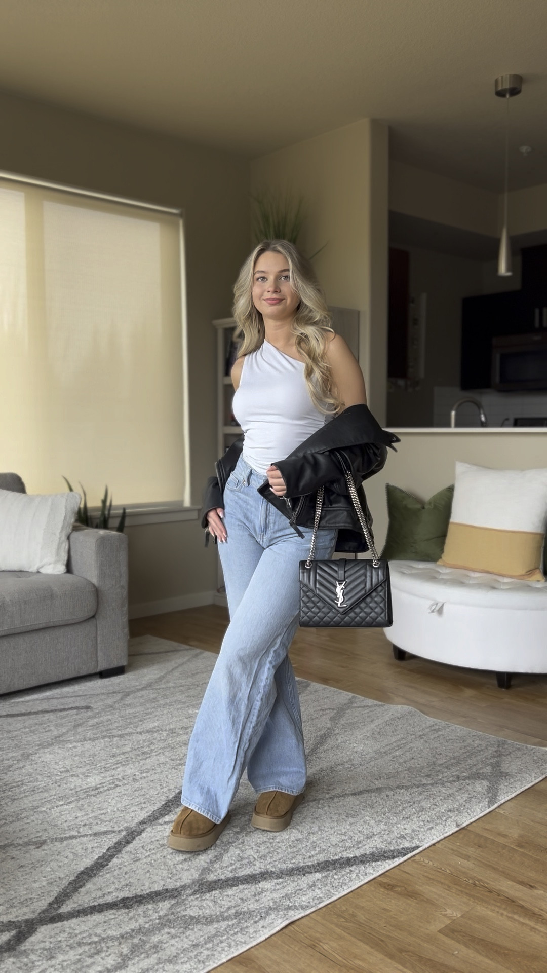 Get ready with me from comfy to comfy! That’s right I absolutely adore this white top. It’s thick and not see through and very comfy. Will have the link from seller soon! The jeans and moto are from H&M and have been my most worn items. 

#LTKSeasonal #LTKVideo #LTKstyletip