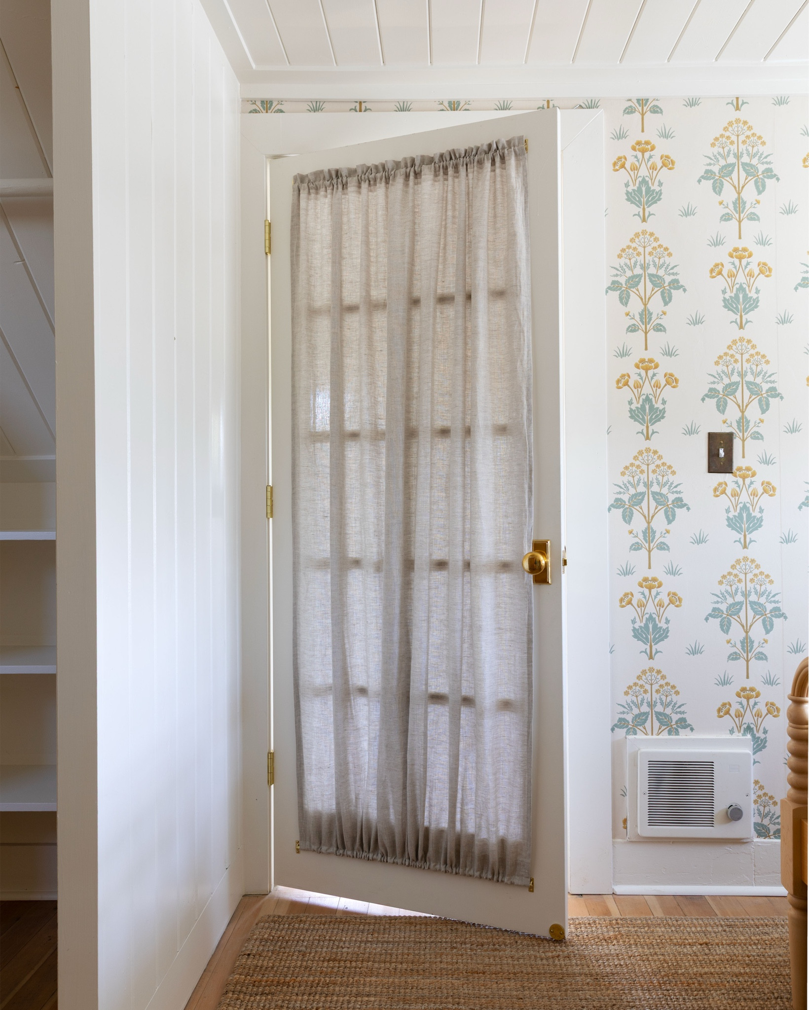 It’s all in the details ✨ turned a basic French door into something cozy and sweet with hemmed curtains, drapery rods, and pretty brass hardware

#LTKHome