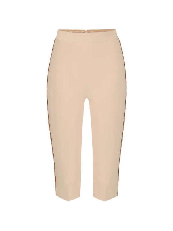 contrast-trim crop trousers | Farfetch Global