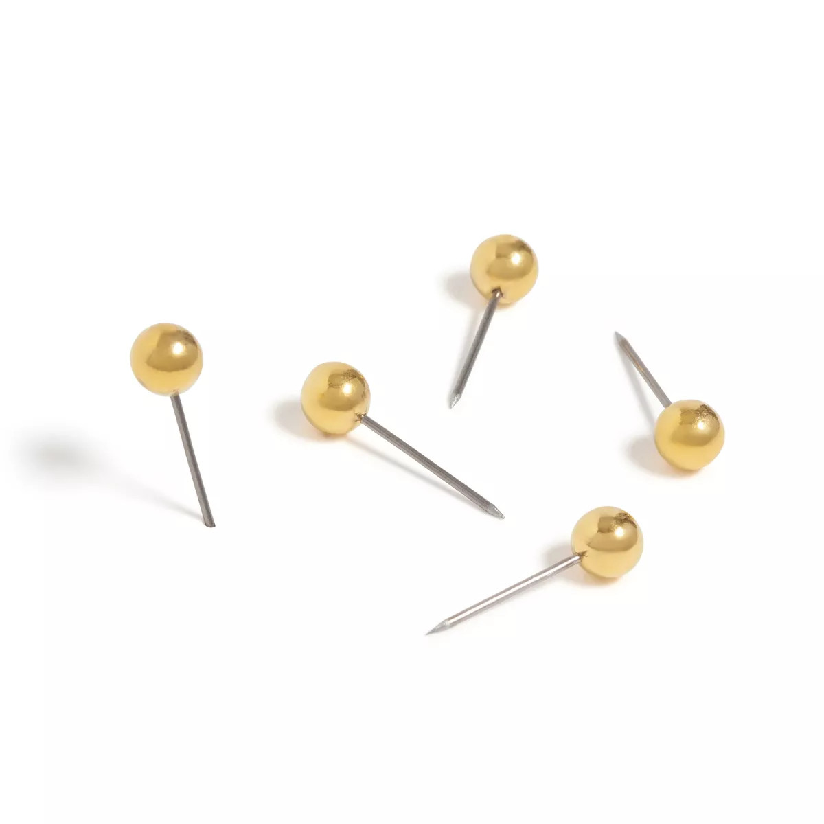 U Brands 100ct Gold Map Push Pins | Target
