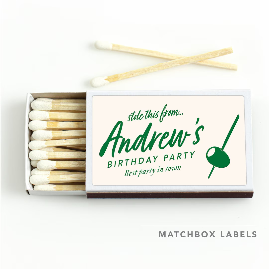 BULK Match Boxes + Labels SET OF 50 - Personalized Texts - Party Favor - Wedding - Birthday - Hou... | Etsy (US)