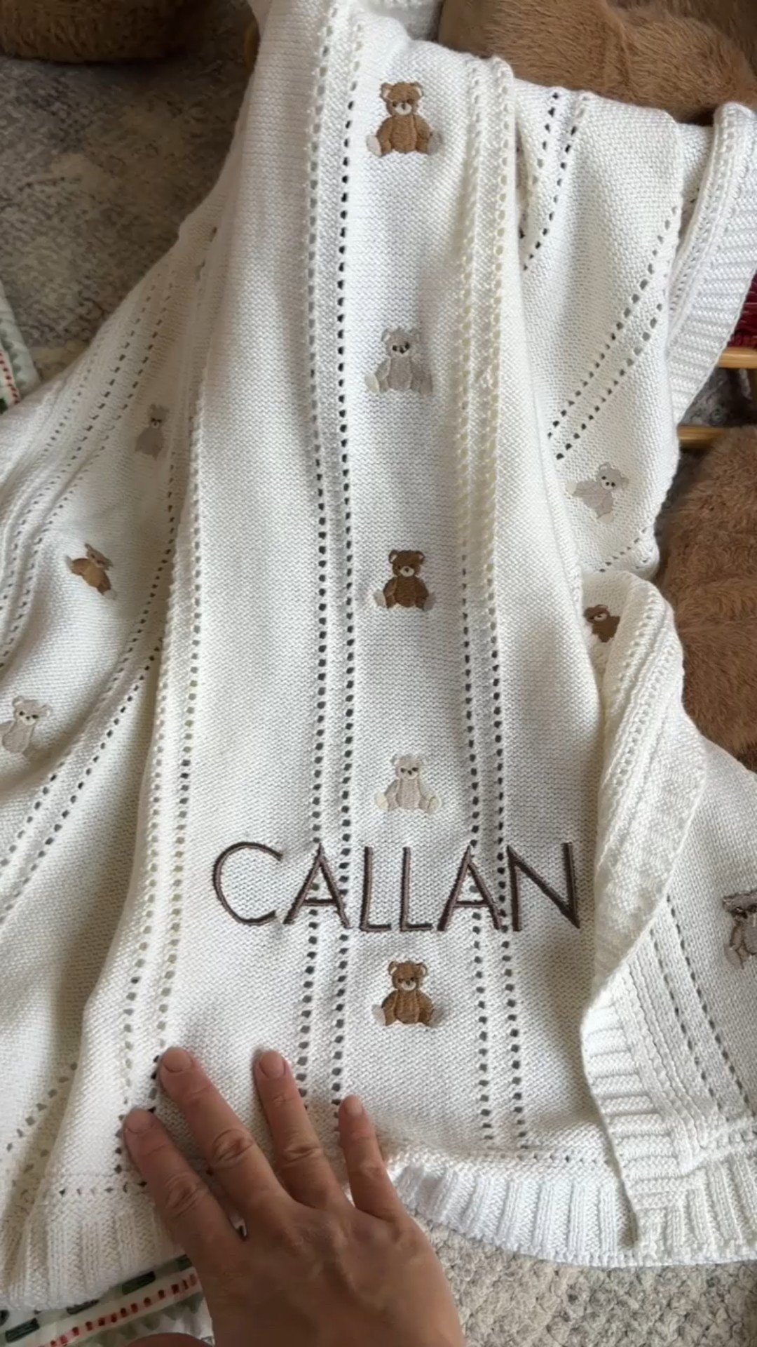 Pottery barn kids // personalized blanket // teddy bear 

#LTKBaby #LTKHoliday