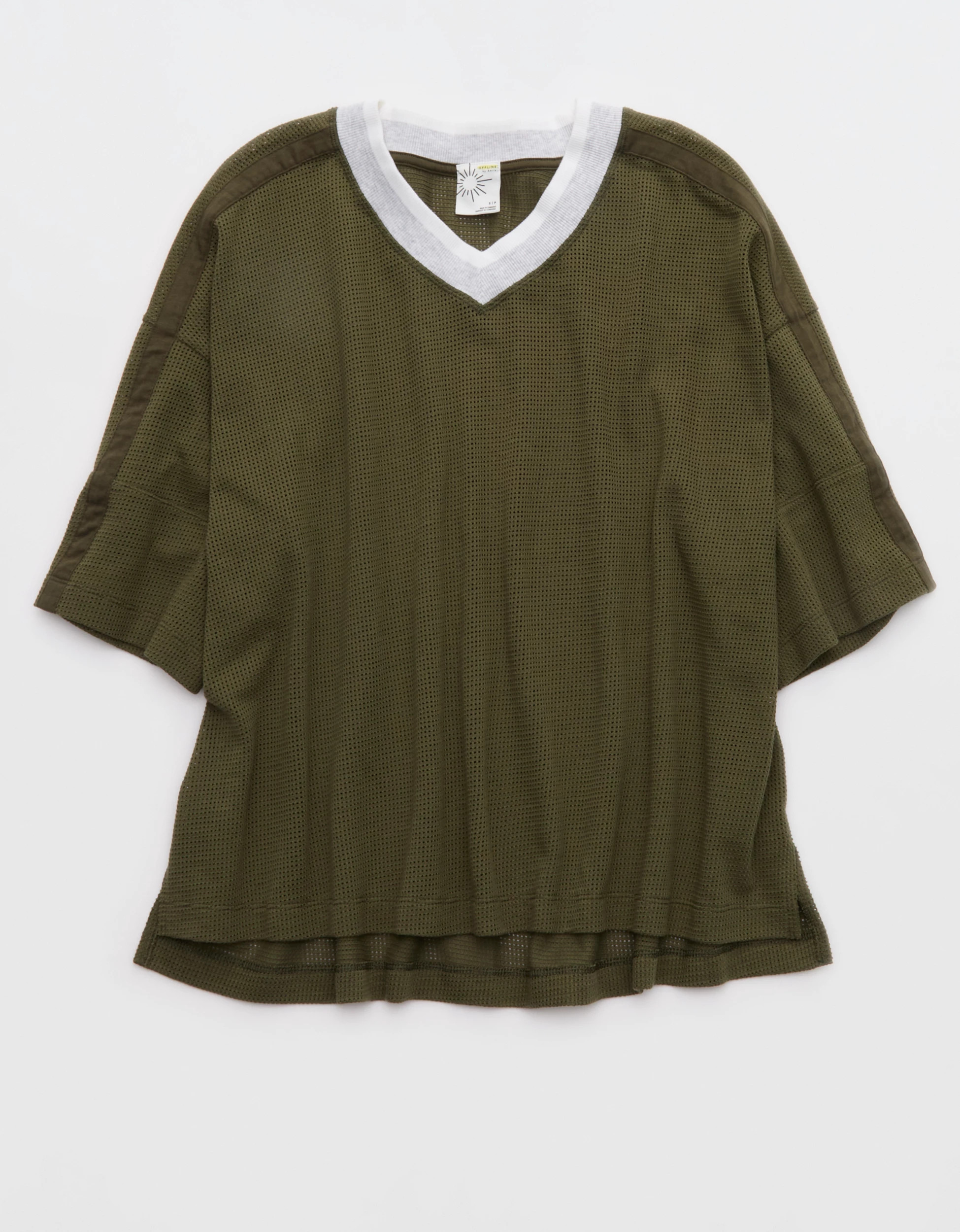 OFFLINE By Aerie Mesh Jersey Short Sleeve T-Shirt | Aerie