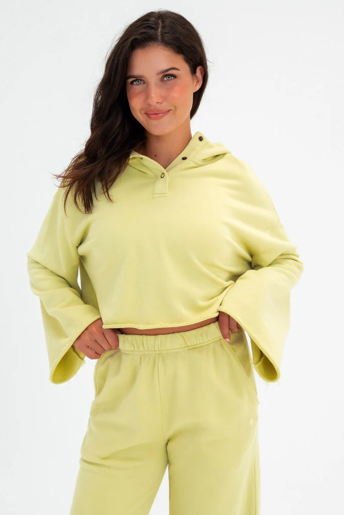 Vitality Homebody Bell Sleeve Hoodie - Pear Washed | Vitality