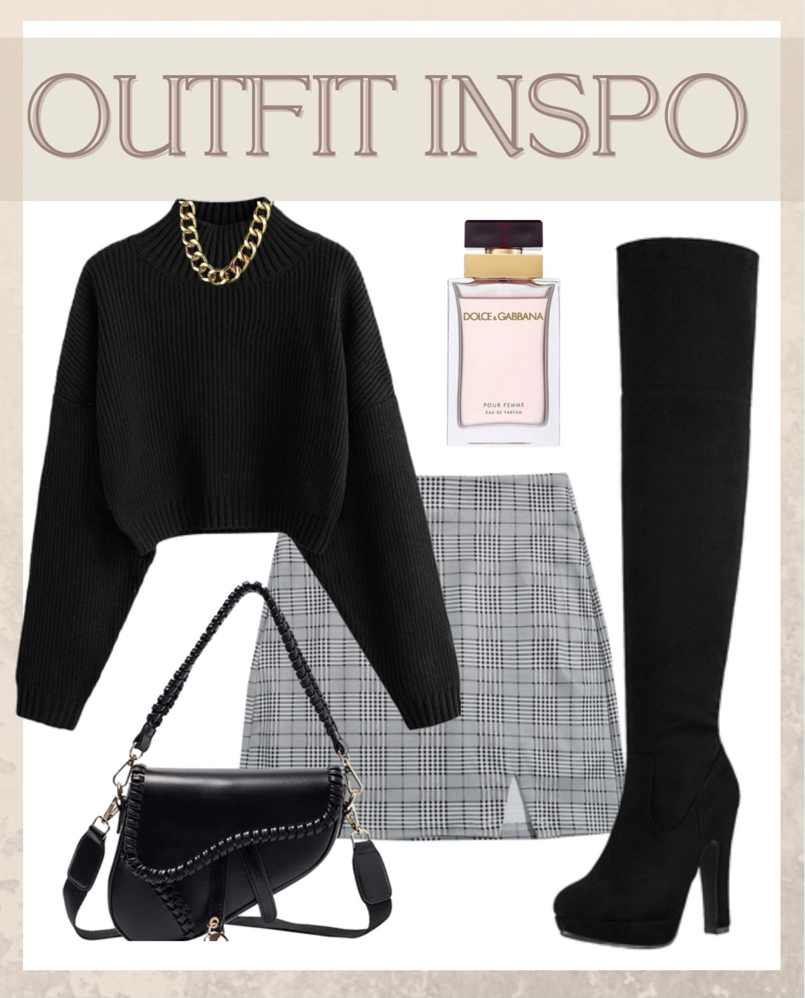 Amazon outfit inspo

Fall outfits, over the knee boots, knee high boots, fall skirt, crew neck sweater, cropped sweater, designer inspired purse, designer inspired handbag, dolce and Gabbana perfume, black cropped sweater, gray skirt, Amazon outfit, fall boots, fall purse, Amazon fines, Amazon favorites, every day outfits, casual outfits, weekend outfits, girls day outfits, Halloween, fall

#LTKSeasonal #LTKHalloween #LTKshoecrush