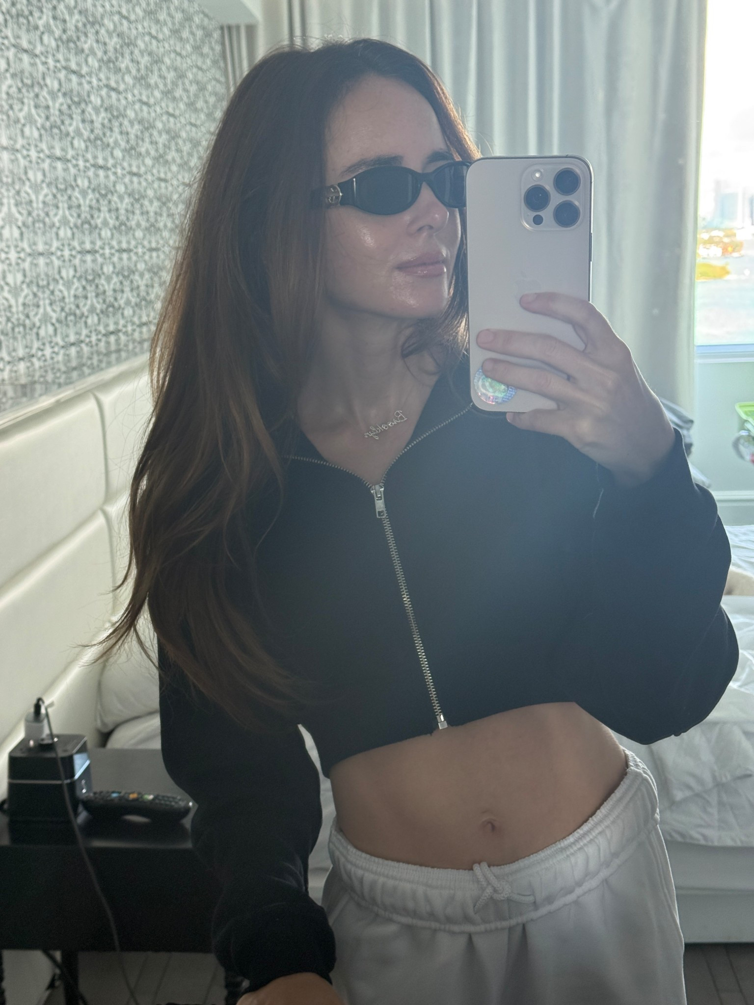 Comfy and cute weekend look 👀 
Wearing size xs top and bottoms. 

#aloyoga 
#streetwear 
#comfylook

#LTKPetite #LTKdayinmylife #LTKTravel