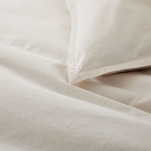 Organic Washed Cotton Percale Duvet Cover & Shams | West Elm (US)