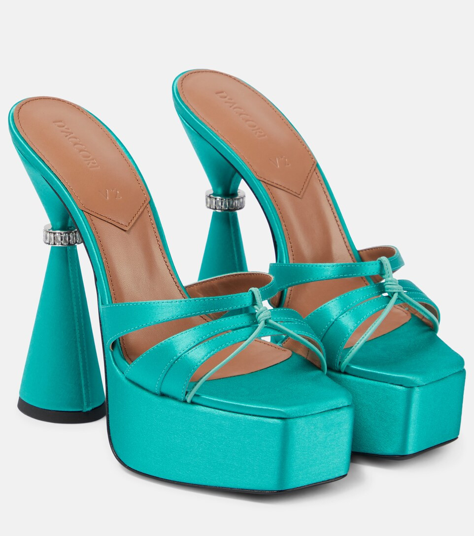 Sienna satin platform mules | Mytheresa (US/CA)