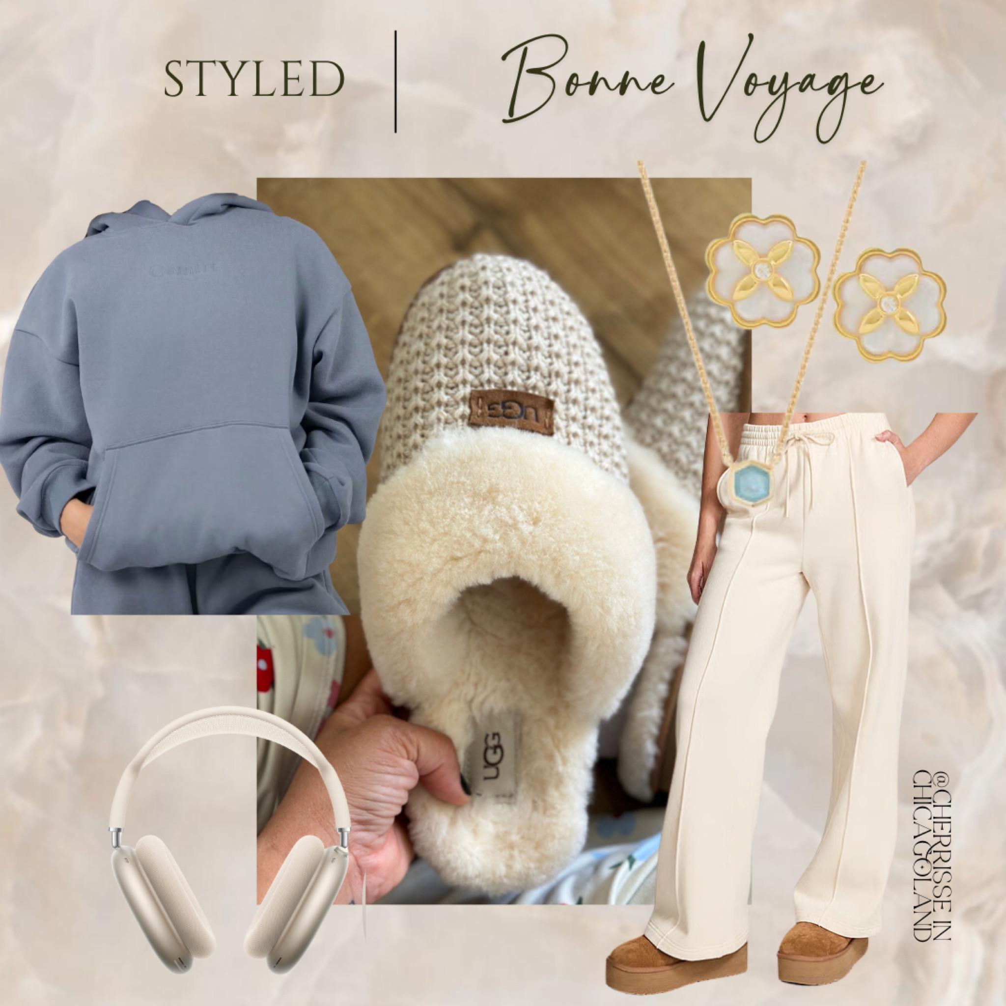 Jet-setting in comfort! ✈️💼 This cozy airport look is perfect for long flights and layovers—featuring an oversized hoodie, relaxed joggers, and plush slippers for ultimate travel vibes. Don’t forget stylish accessories and noise-canceling headphones for the journey. Shop my travel faves on LTK! #AirportStyle #TravelInComfort #CozyChic #JetSetterLook #LTKTravel
