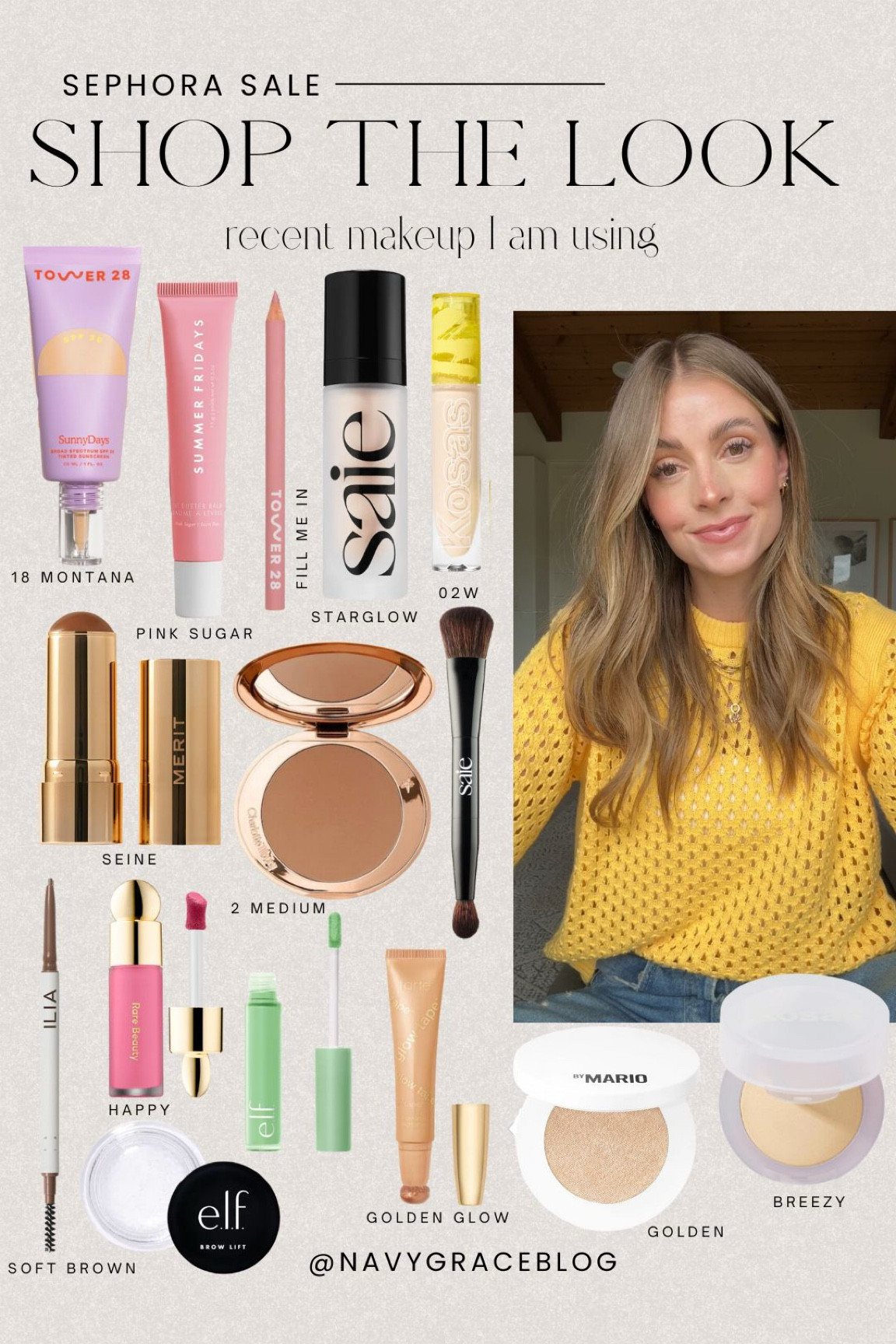 My recent makeup look - all Sephora products on sale 