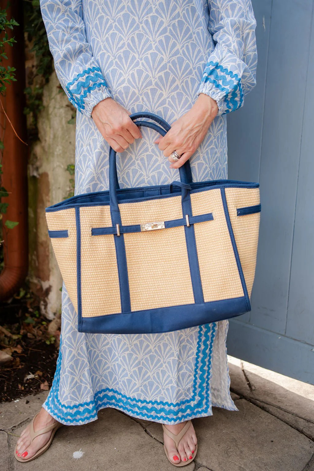 Spencer- Raffia Tote Bag | Lisi Lerch Inc