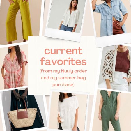 Some of my current favorites ~ flowey tops, little dresses, lots of linen (especially pants!), straw bags, cute crochet cardi & a uber comfy jumpsuit! 

#spring #summer #whitetops #strawbags #linen 

#LTKFindsUnder100 #LTKStyleTip #LTKItBag