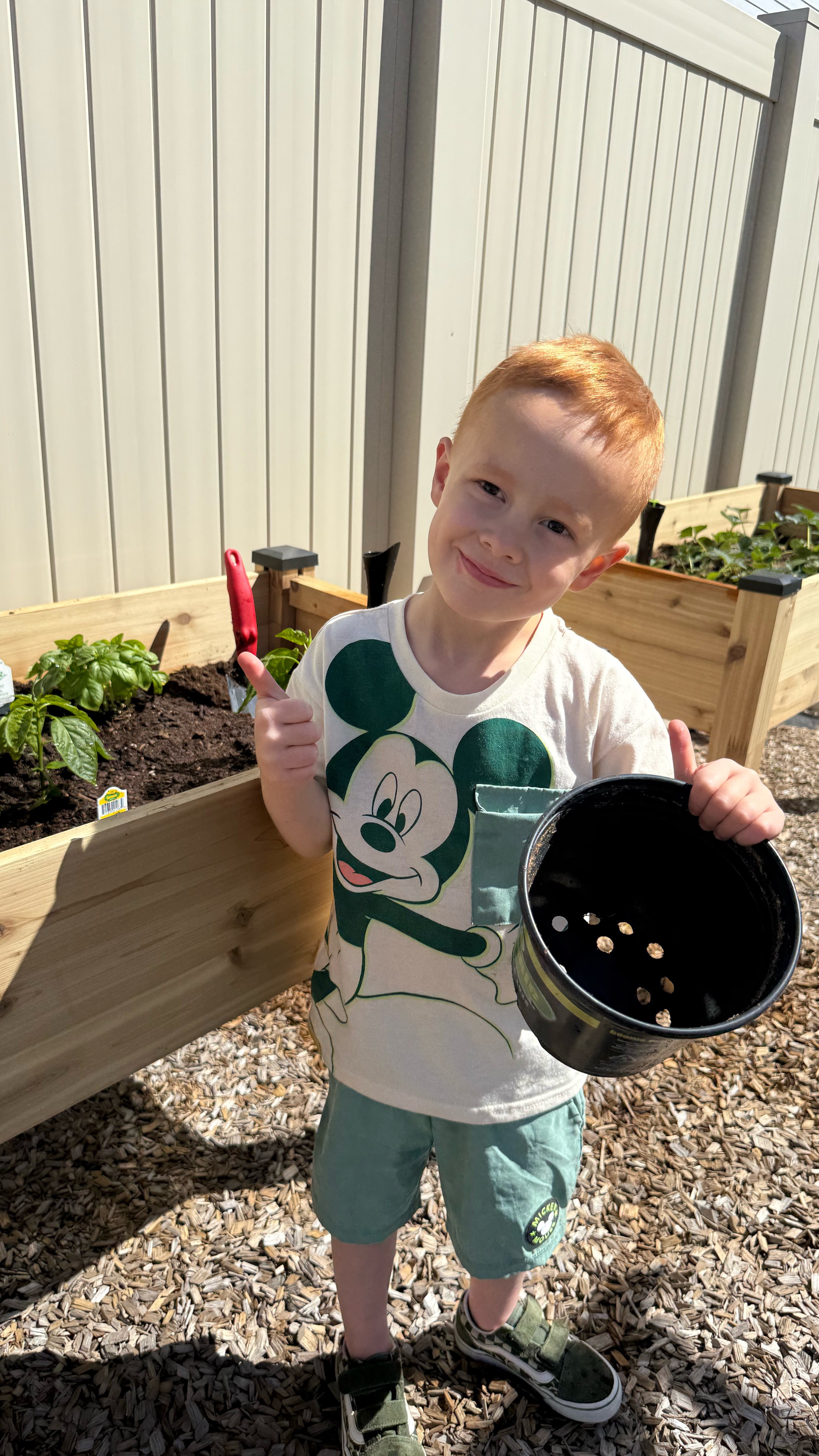 I put my black thumb to work. 🪴 I’m so excited about these @cedarcraft planter boxes! I got two- one just for strawberries and the other one I did a salsa garden. I thought it would be so fun for the kids to watch them grow and help me pick them. I’ve had one of these planters in my cart on Amazon but was waiting for it to warm up to order until I saw them at Costco for $100 cheaper (only $150). My favorite thing about them is it has a 6 gallon reservoir so it’s will self water. I don’t have to worry about leaving it over the weekend this summer. #NotAnAd #JustHadToShare but I will link for those interested!