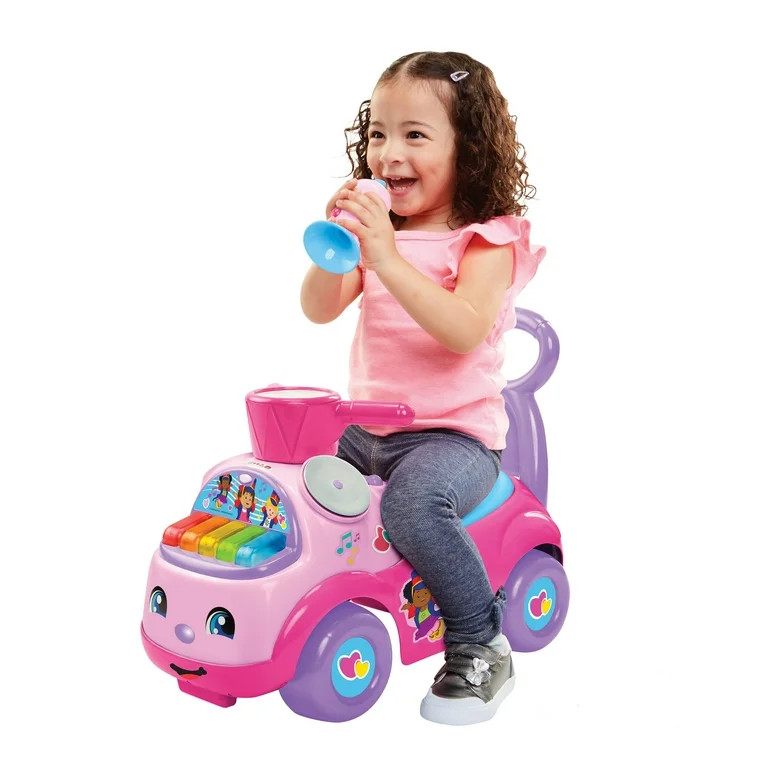 Fisher Price Little People Music Parade Heart Preschool Push Ride-On with Lights and Sounds | Walmart (US)