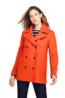 Women's Tall Wool Peacoat | Lands' End (US)