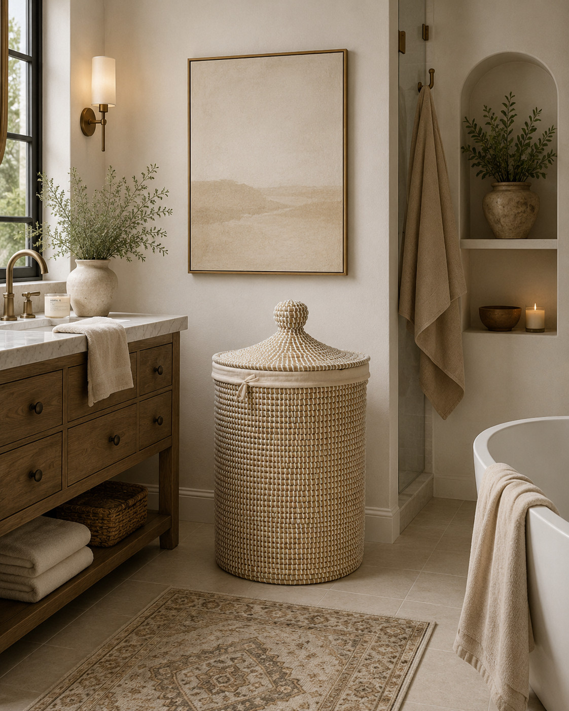 bathroom storage, bathroom decor, bathroom remodel, entry console, entryway, mirror, lamp, decor, Coffee table, living room Home details linked ✨ Amazon, Etsy, Wayfair, Target, Restoration Hardware, Pottery Barn, Arhaus, Walmart, Studio McGee, Serena & Lily, Crate & Barrel, West Elm, Threshold, HomeGoods, and more 🤍 Furniture, decor, lighting, rugs, mirrors, styling pieces, and organization favorites  

 #LTKHome