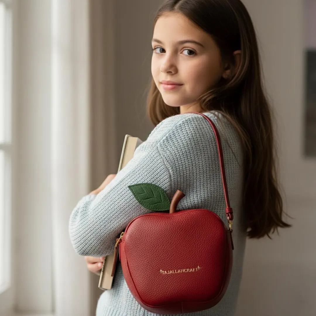 Personalized Leather Apple Purse: Handcrafted Novelty Crossbody Bag - Etsy | Etsy (US)