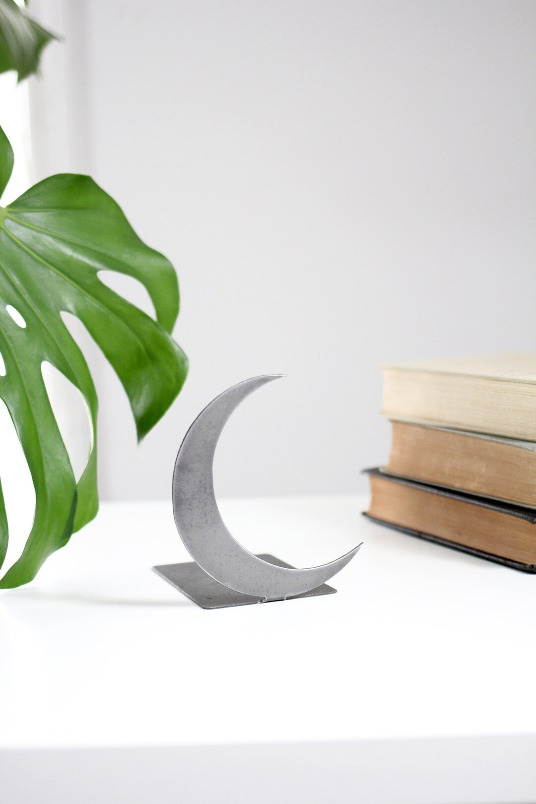 Crescent Moon Bookend Moon Bookend Star Nursery Bookcase Organization Home Decor Room Design Book... | Etsy (US)