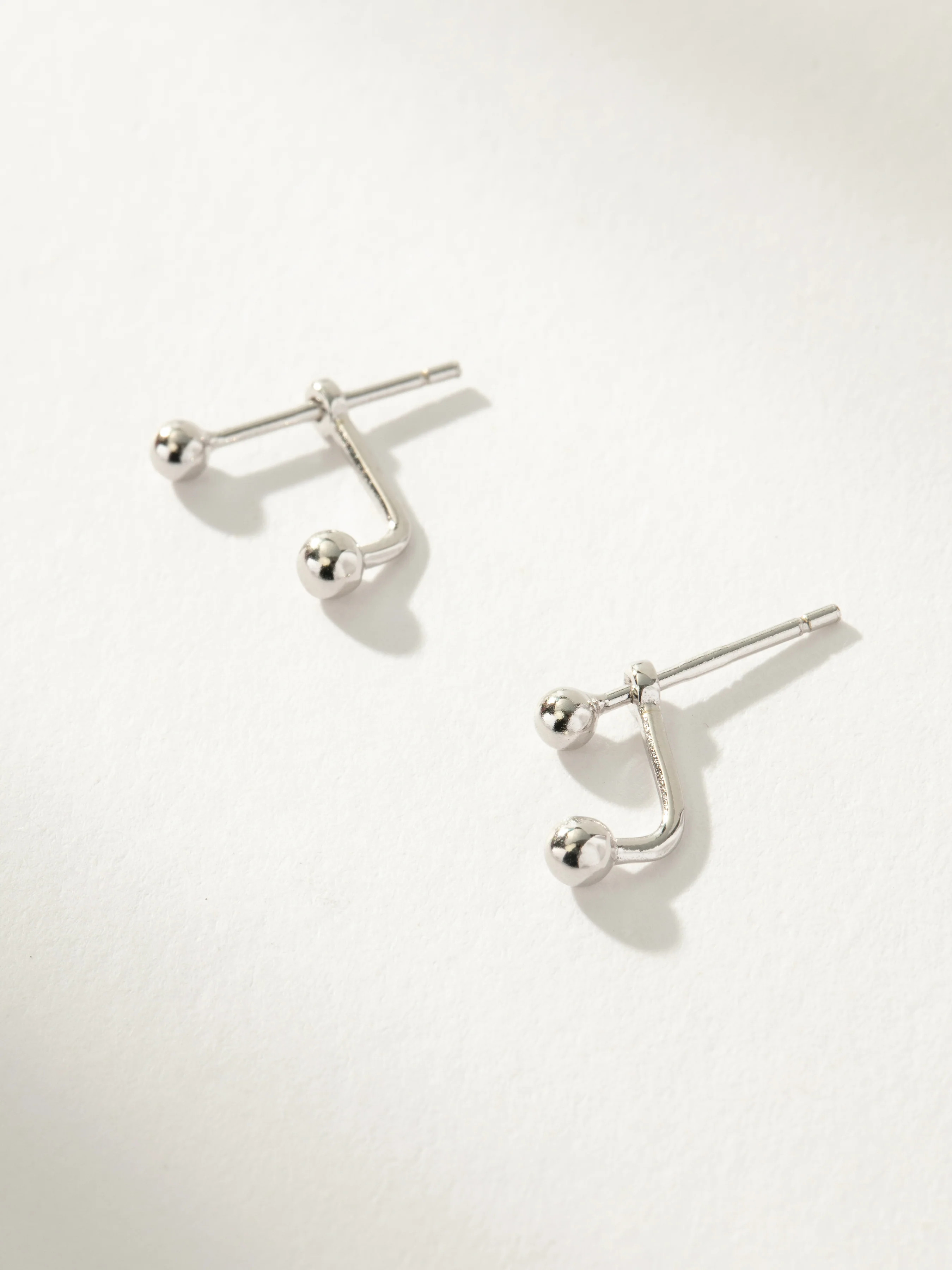 Two Way Street Minimal Ear Jacket Earring in Gold | Uncommon James | Uncommon James