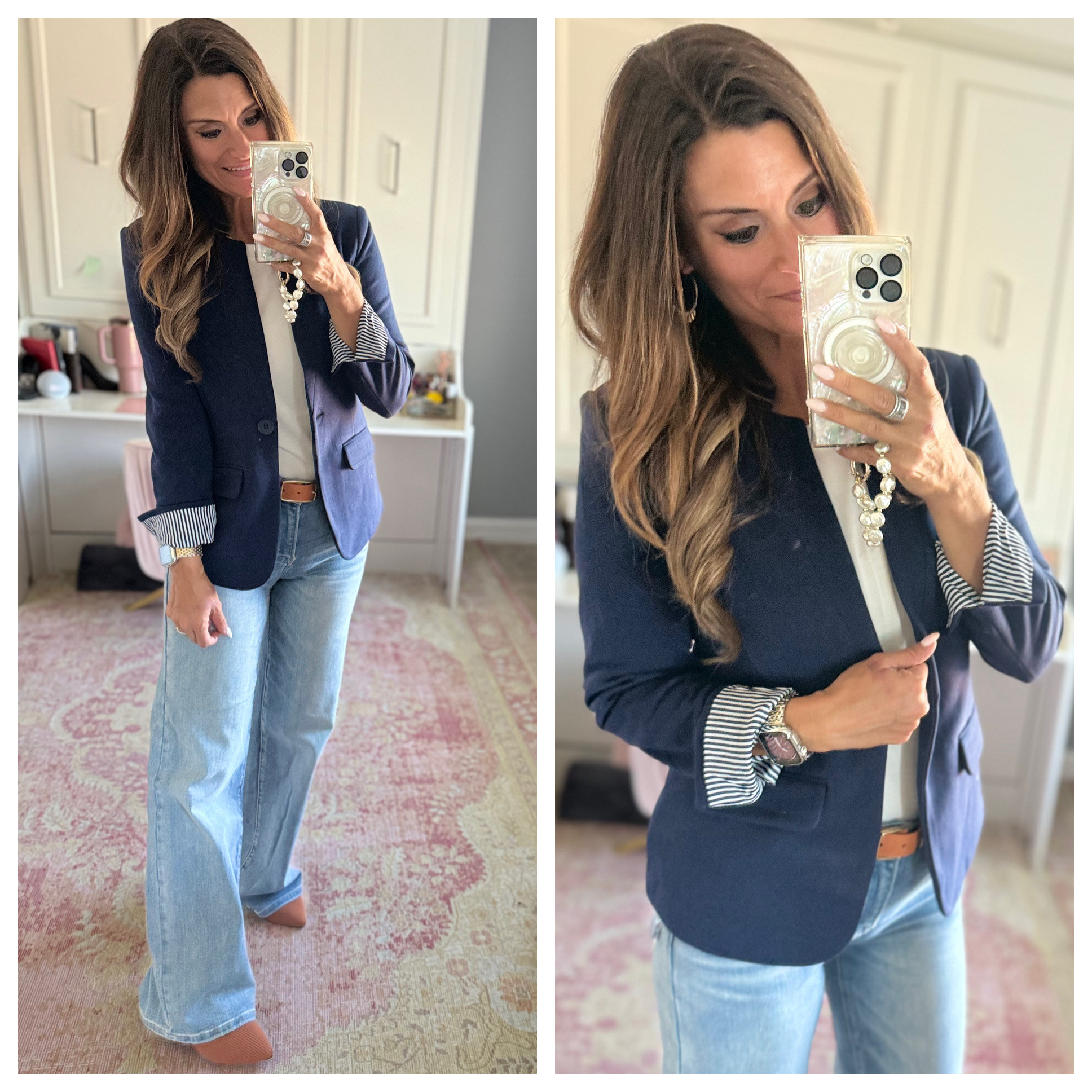 Business casual look with a blazer and jeans 

 #LTKFindsUnder100 #LTKStyleTip