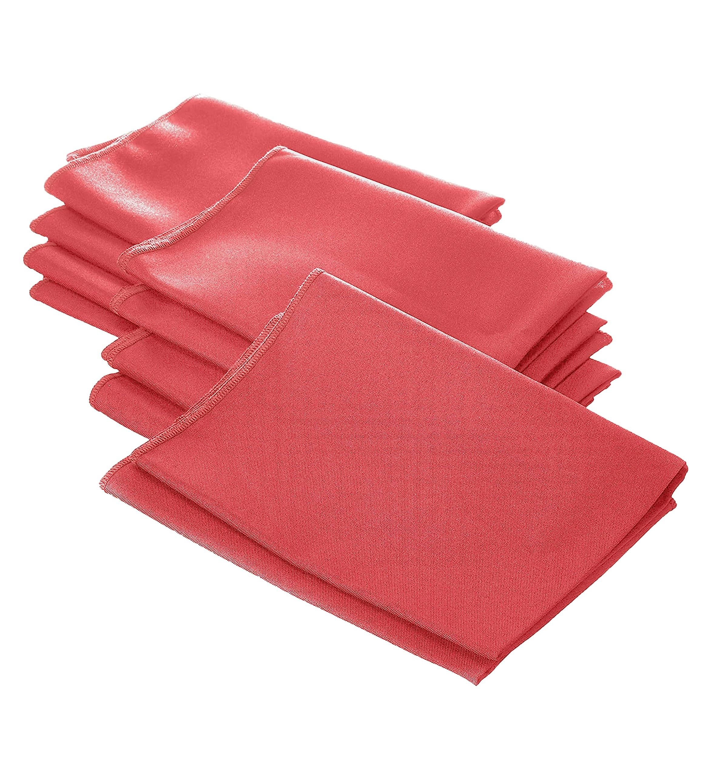 LA Linen 10-Pack Poly Poplin Napkin, Soft Cloth Napkins, Washable Reusable Napkins, Stain and Wri... | Amazon (US)