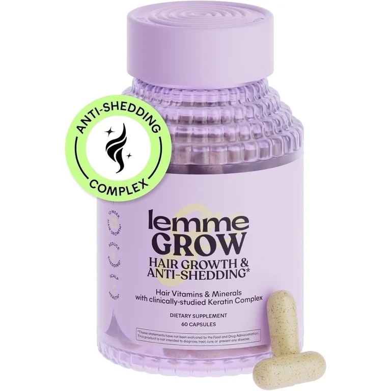Lemme Grow Hair Growth & Anti-Shedding Capsules, 60 Count | Walmart (US)