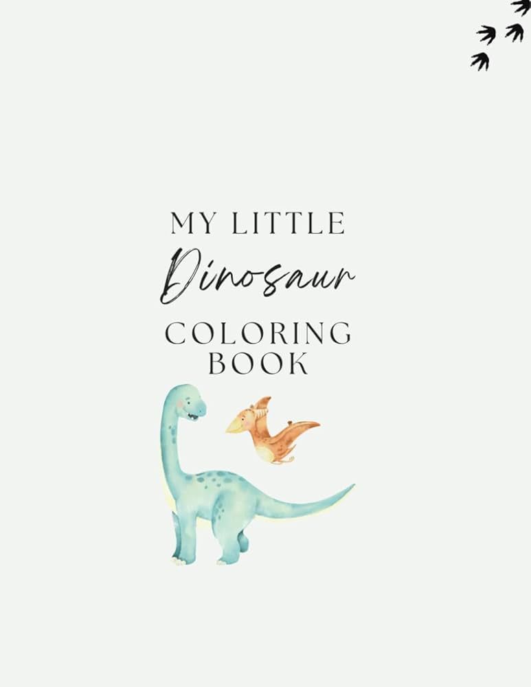 My Little Dinosaur Coloring Book: Aesthetic Kids Coloring | Amazon (US)