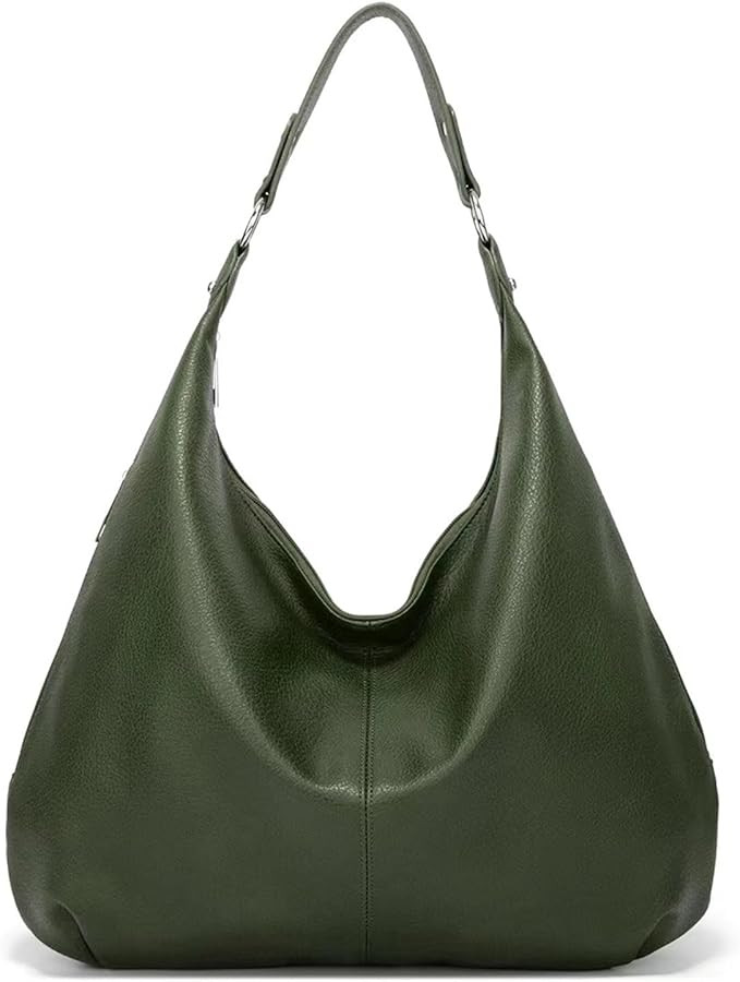 Qiayime Hobo Bags for Women, Vegan PU Leather Large Tote Bag Shoulder Purses and Handbags Slouchy... | Amazon (US)