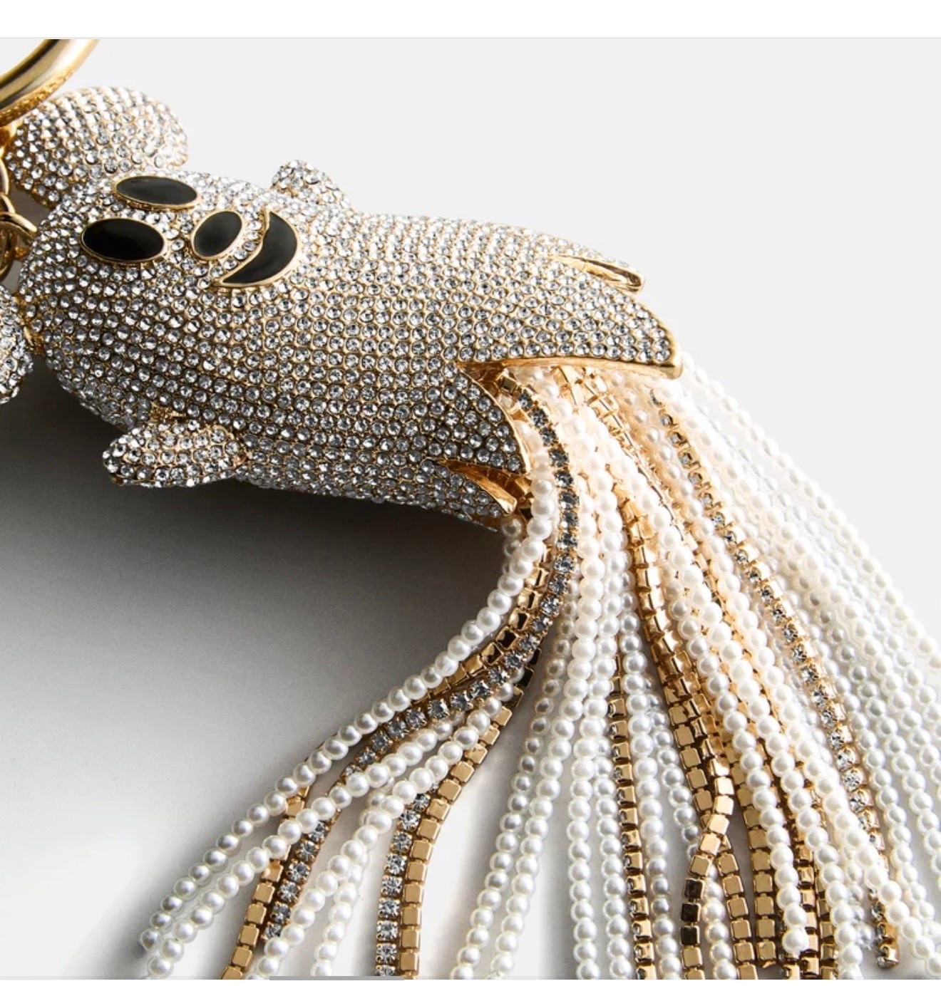 Disney Mickey Mouse Crystal Ghost Bag Charm
