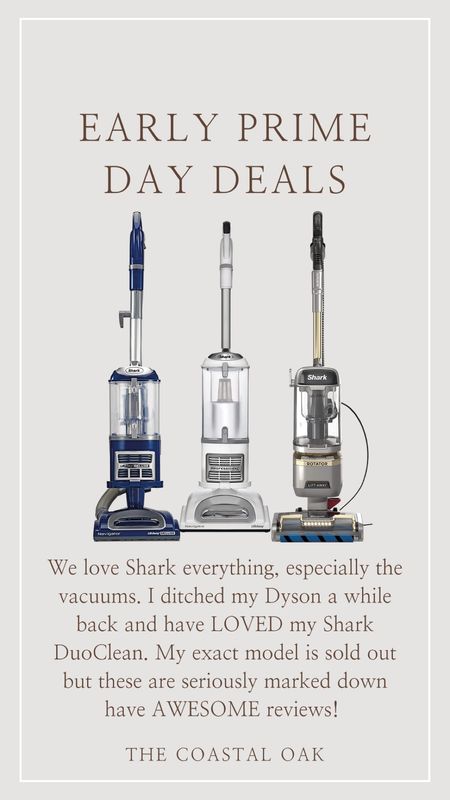 Amazon prime early sales! These vacuums are marked down up to 50% off! We love the Shark Duoclean.



#LTKhome #LTKsalealert #LTKxPrimeDay