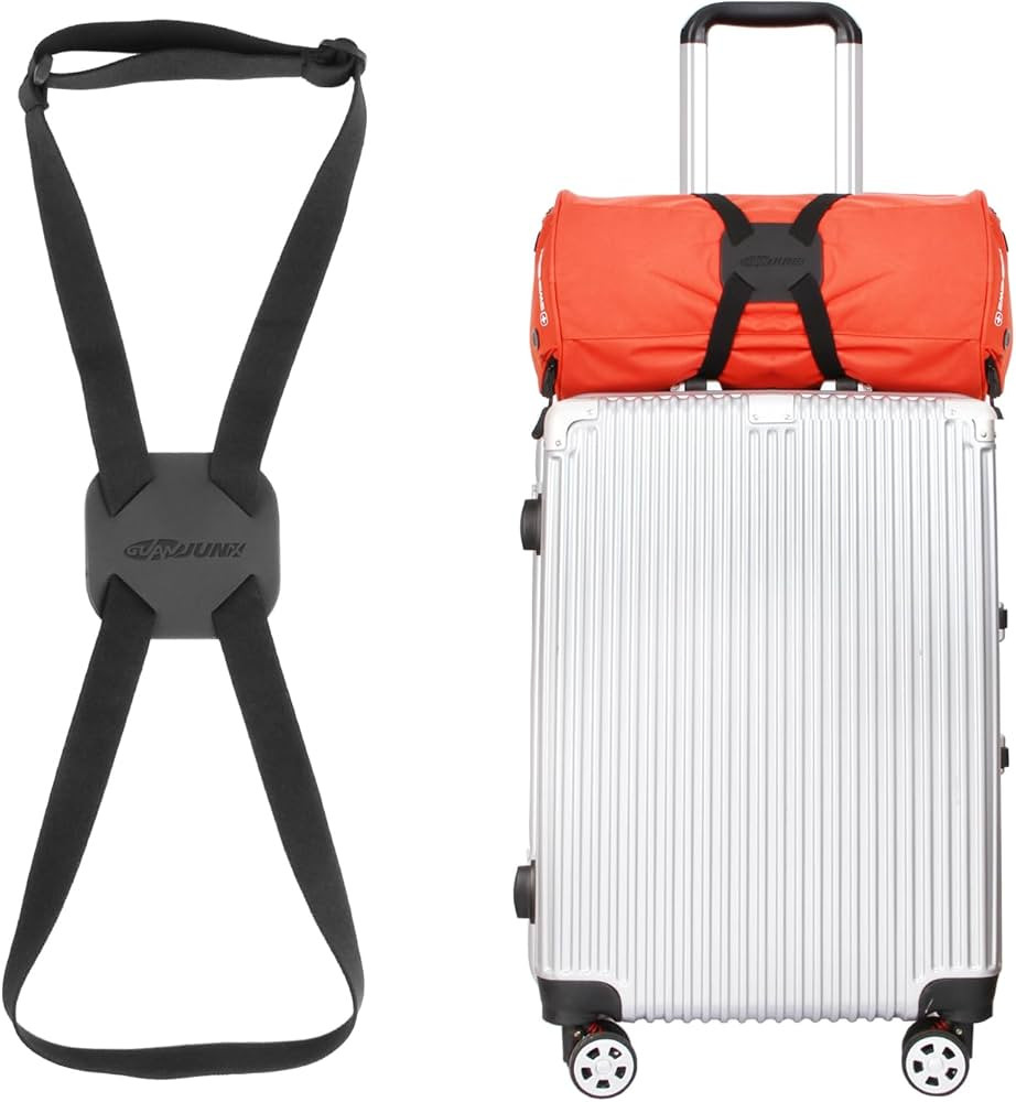 Luggage Straps Bag Bungees for Add a Bag Easy to Travel Suitcase Elastic Strap Belt (Black) … | Amazon (US)