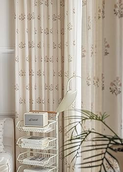 Linen Blend Pinch Pleat Curtains for Living Room, Dining Room, Bedroom (Set of 2) (Beige white, 2... | Amazon (US)