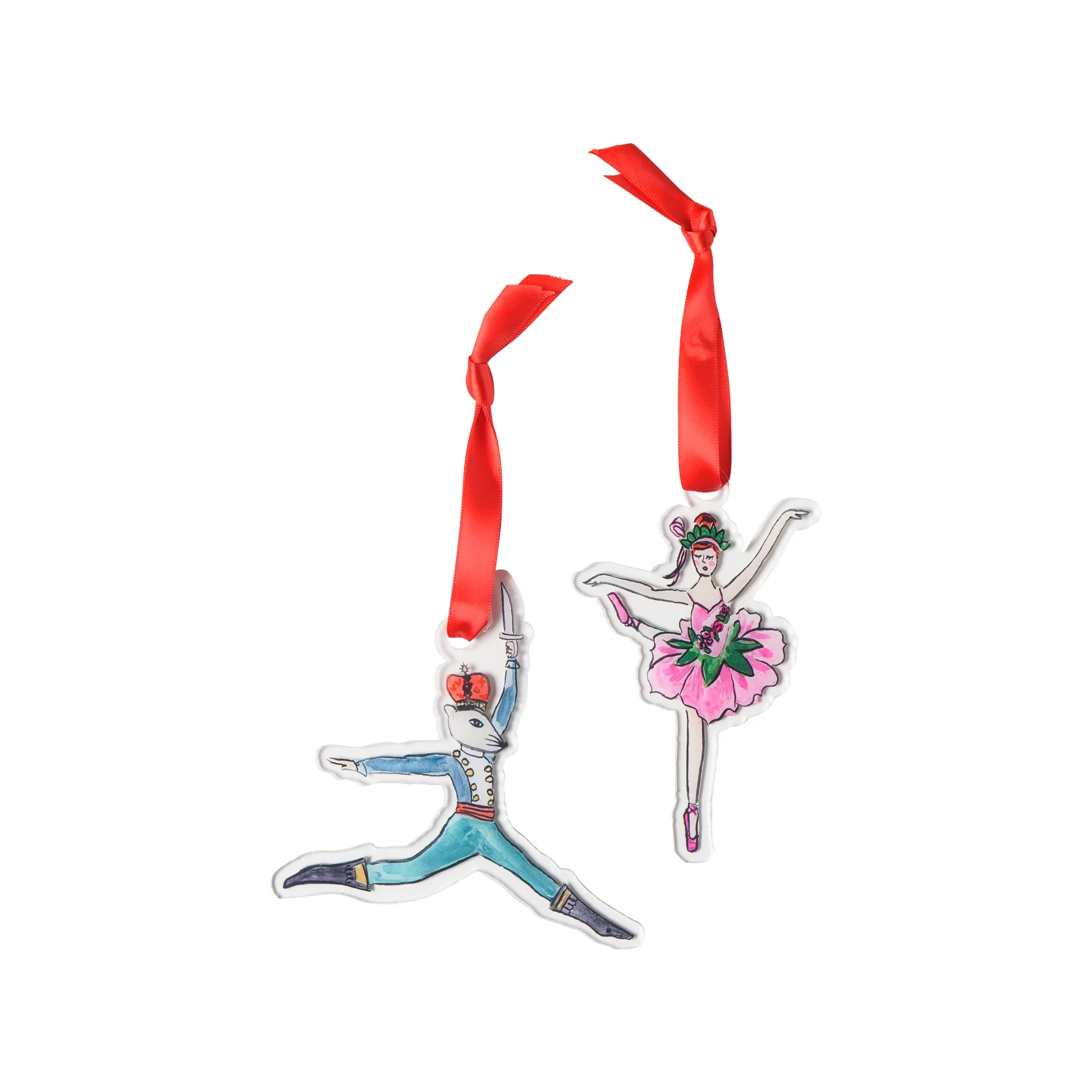 FLOWER & MOUSE KING ACRYLIC ORNAMENT SET | Over The Moon Gift