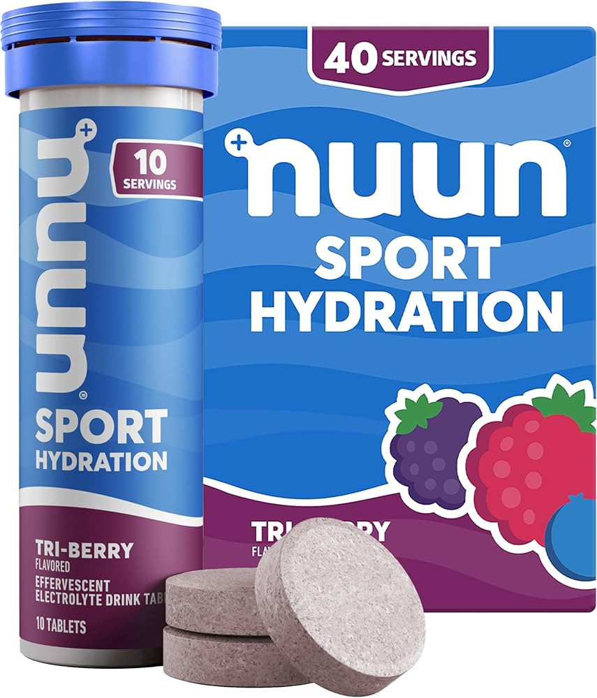 Nuun Sport Electrolyte Tablets with Magnesium, Calcium, Potassium, Chloride & Sodium, Gluten Free... | Amazon (US)