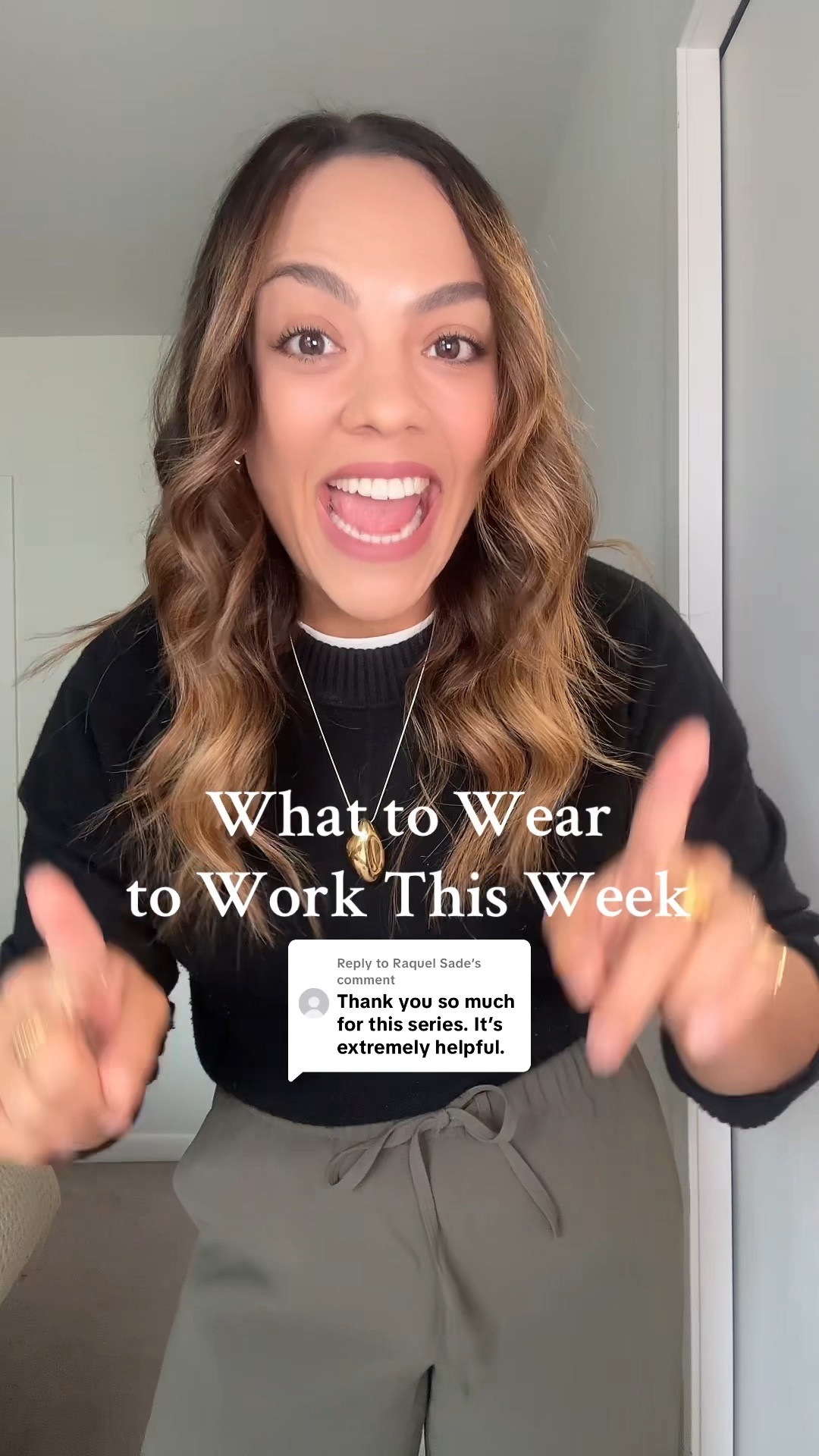 What you are going to wear to work this week!

Monday’s Outfit:
-Aritzia olive green pull on pants, I have a size medium. 
-Abercrombie black crew neck sweater, I have a size medium. 
-Banana Republic gold pendant necklace. 
-Zara cow print pointed flats. 
-Ganni leopard print tote bag. 

Tuesday’s Outfit:
-Aritzia beige midi sweater dress, similar linked. 
-Reformation tweed blazer, I have a size large. 
-Sam Edelman chocolate brown suede boots. I have the wide calf width. 
-Demellier brown suede tote bag. 

Wednesday’s Outfit:
-Aritzia black tailored trousers, I have a size 10. 
-Aritzia beige cardigan, I have a size medium. 
-Aritzia black and gold belt. 
-White T-shirt, similar linked. 
-Black kitten heels, similar linked. 

Thursday’s Outfit:
-Madewell tan mini sweater dress, similar linked. 
-Sam Edelman chocolate brown suede boots. I have the wide calf width. 
-H&M black sheer tights. I have a size large. 
-Zara brown polka dot scarf. 

Friday’s Outfit:
-Levi’s dark wash straight jeans, I have a size 30. 
-Black high neck tank top, similar linked. 
-Zara taupe blazer, similar linked. 
-Suede ankle boots, similar linked. 
-Coach dark beige suede bag. 


#LTKstyletip #LTKworkwear #LTKcanada