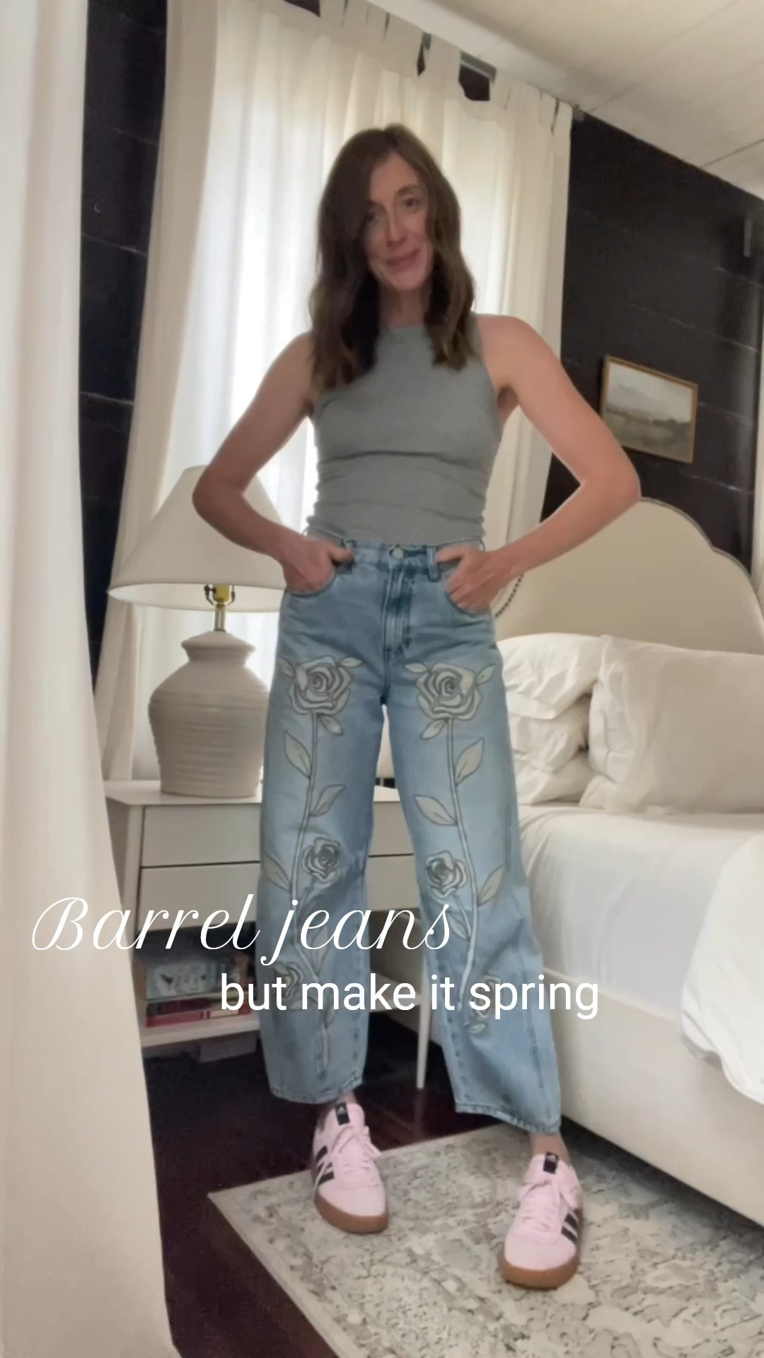 The cutest barrel jeans for spring! My top is on sale for under $10 and shoes are perfect for spring  

#LTKSaleAlert #LTKSeasonal #LTKStyleTip