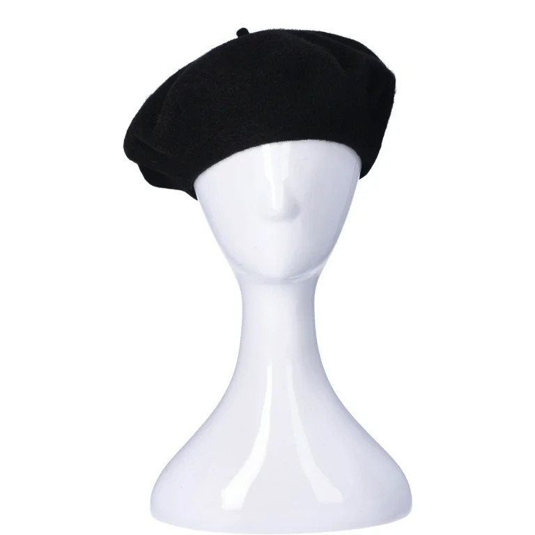 No Boundaries Women's Wool Blend Beret, Black | Walmart (US)