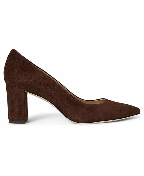 Women's Lanette Suede Block-Heel Pumps | Macy's
